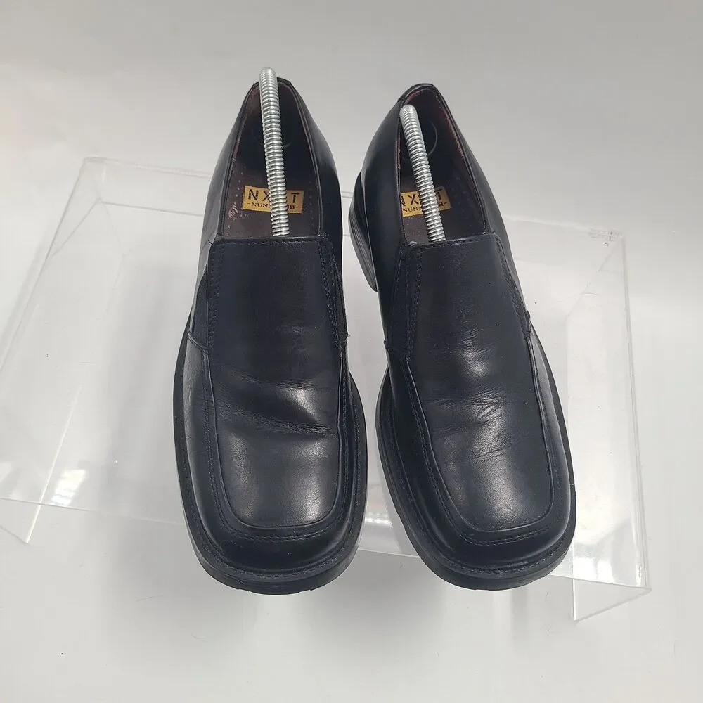 Nunn Bush Nxxt Men’s Black Leather Slip On Loafer size 9 Style 114462